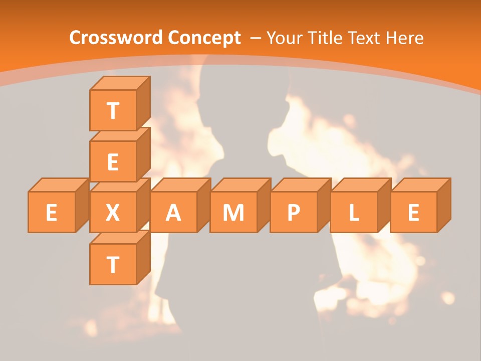 Playing With Fire Bonfire Disaster PowerPoint Template