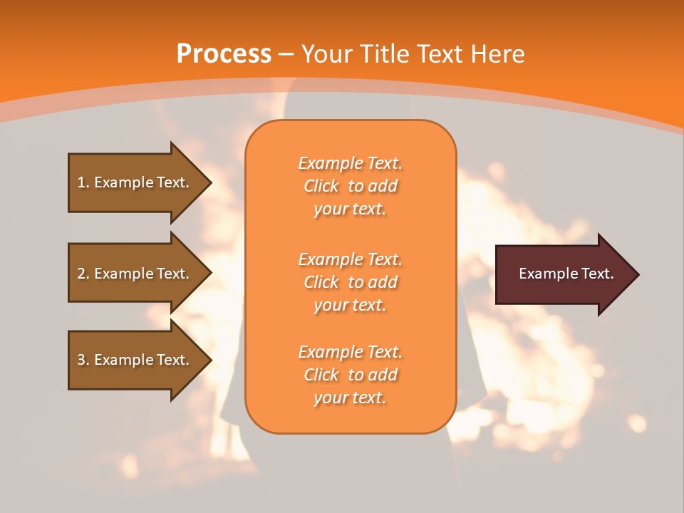 Playing With Fire Bonfire Disaster PowerPoint Template