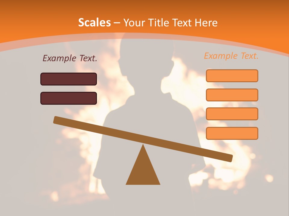 Playing With Fire Bonfire Disaster PowerPoint Template