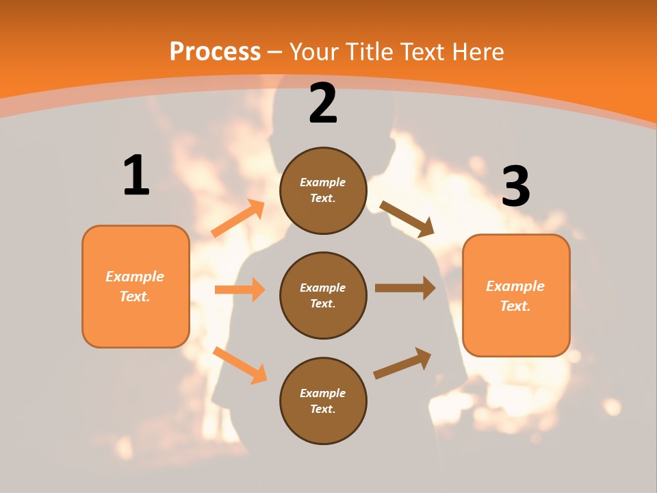 Playing With Fire Bonfire Disaster PowerPoint Template