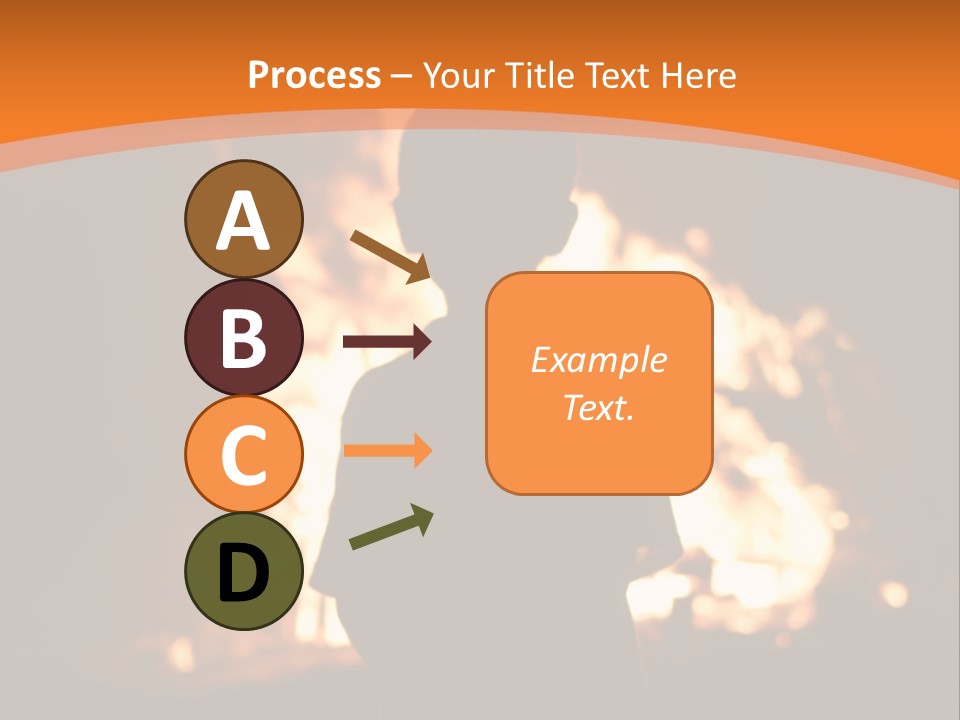Playing With Fire Bonfire Disaster PowerPoint Template