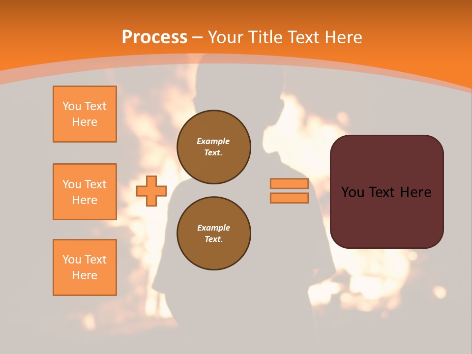 Playing With Fire Bonfire Disaster PowerPoint Template