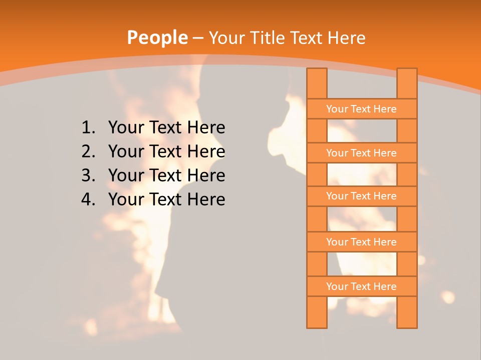 Playing With Fire Bonfire Disaster PowerPoint Template