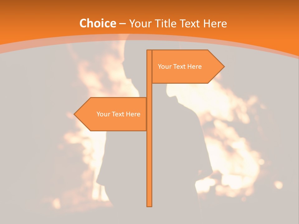 Playing With Fire Bonfire Disaster PowerPoint Template