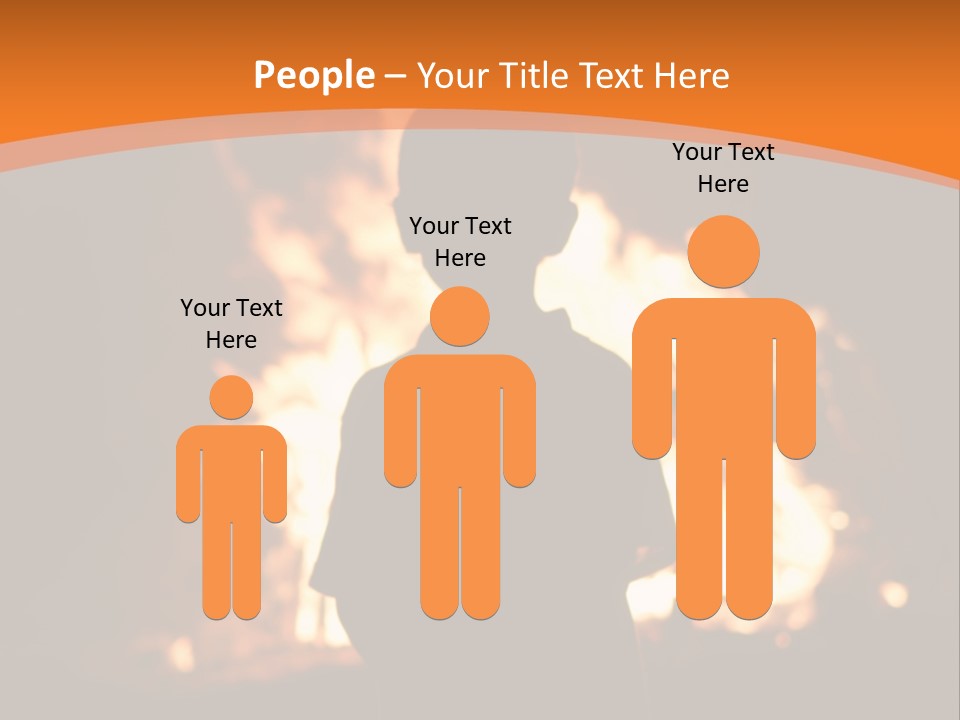 Playing With Fire Bonfire Disaster PowerPoint Template