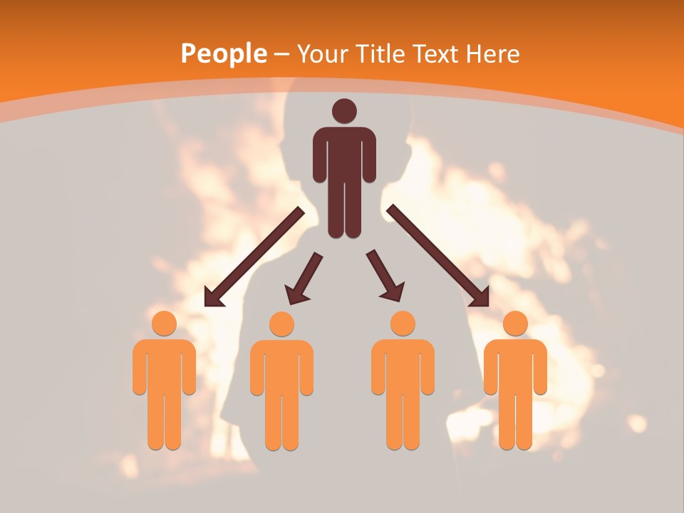Playing With Fire Bonfire Disaster PowerPoint Template