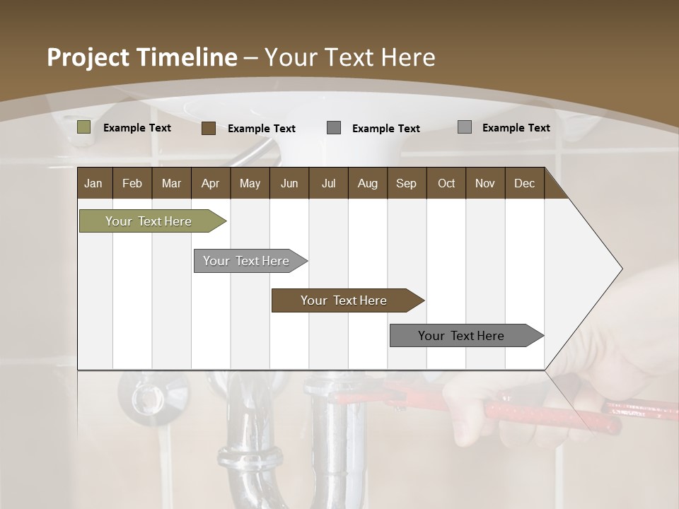 A Person Is Fixing A Sink In A Bathroom PowerPoint Template