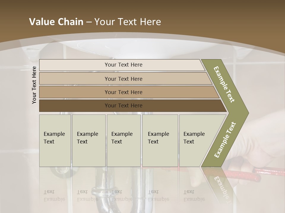 A Person Is Fixing A Sink In A Bathroom PowerPoint Template