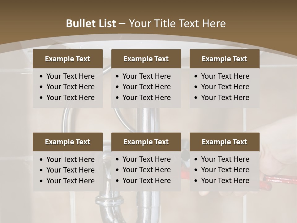 A Person Is Fixing A Sink In A Bathroom PowerPoint Template