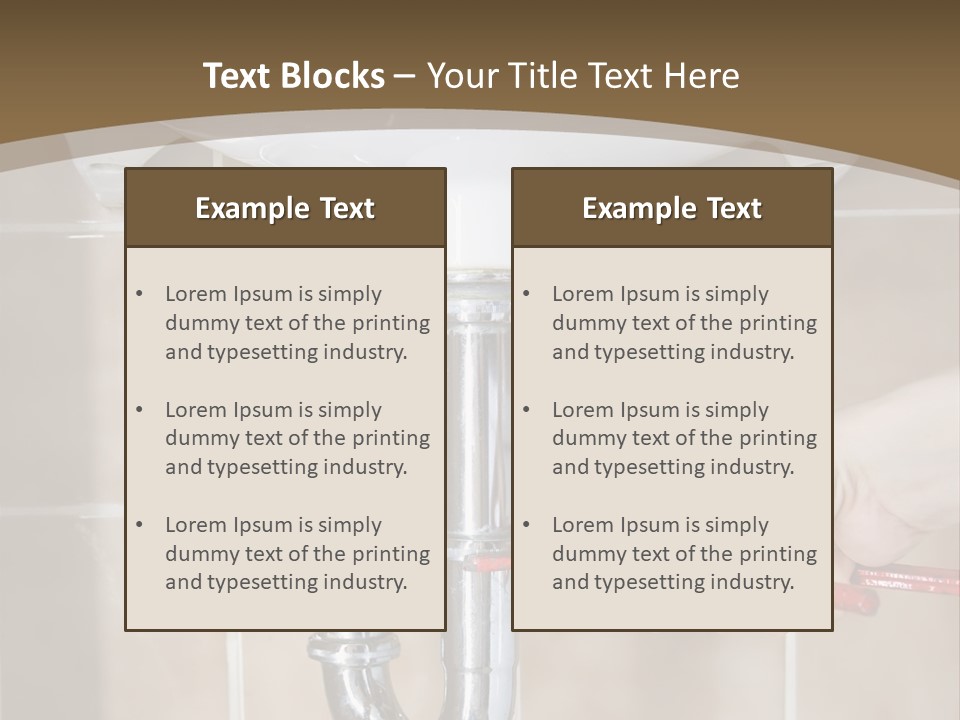 A Person Is Fixing A Sink In A Bathroom PowerPoint Template