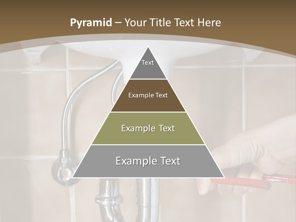 A Person Is Fixing A Sink In A Bathroom PowerPoint Template