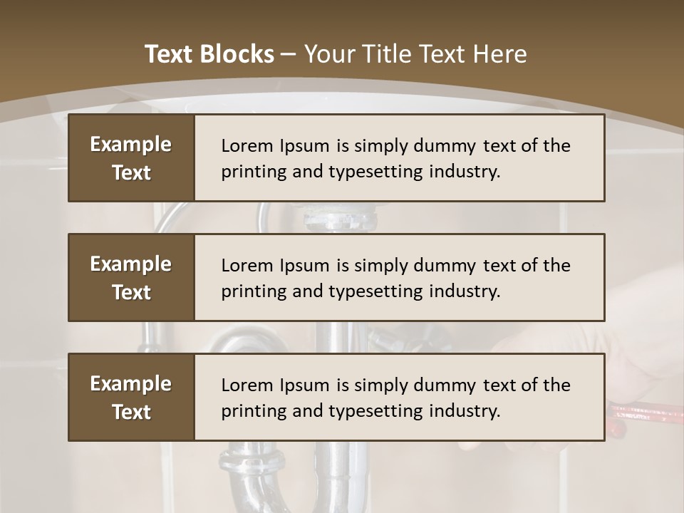 A Person Is Fixing A Sink In A Bathroom PowerPoint Template