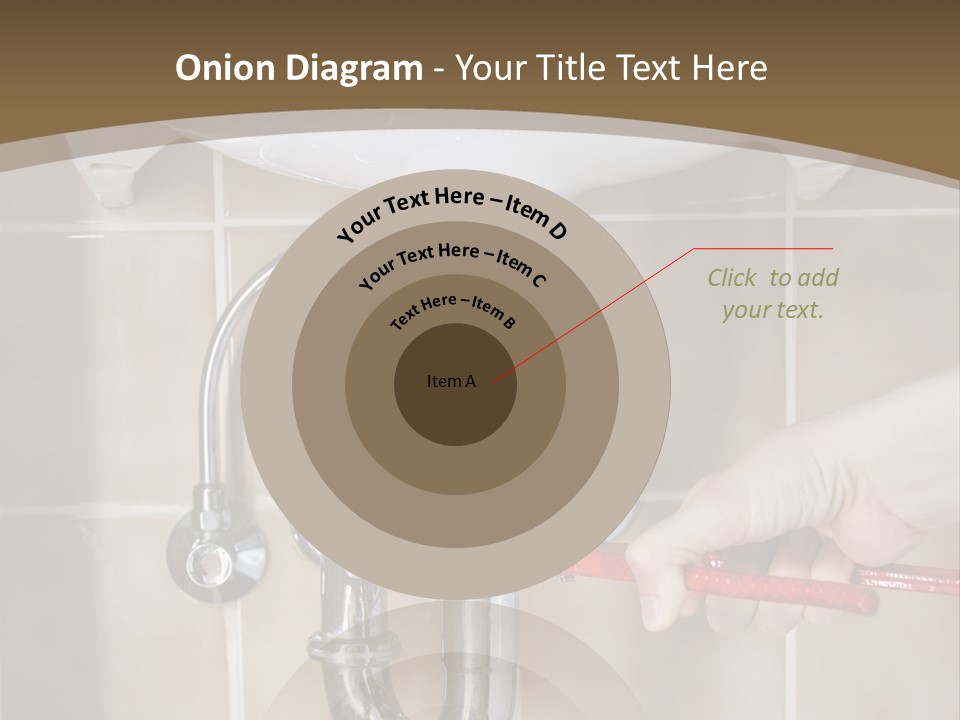 A Person Is Fixing A Sink In A Bathroom PowerPoint Template