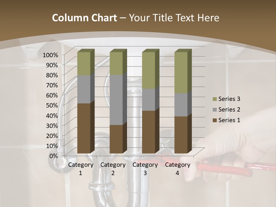 A Person Is Fixing A Sink In A Bathroom PowerPoint Template
