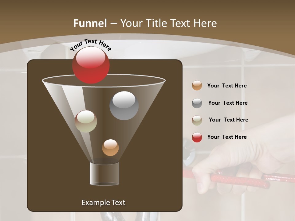 A Person Is Fixing A Sink In A Bathroom PowerPoint Template