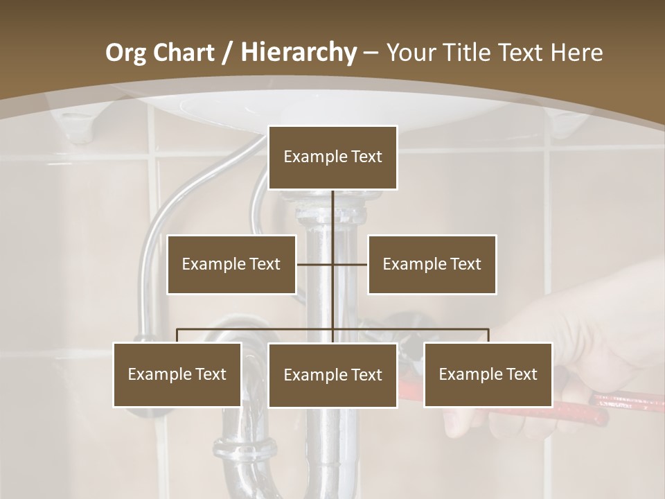 A Person Is Fixing A Sink In A Bathroom PowerPoint Template