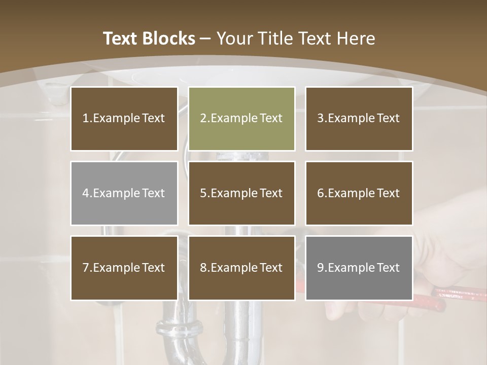 A Person Is Fixing A Sink In A Bathroom PowerPoint Template