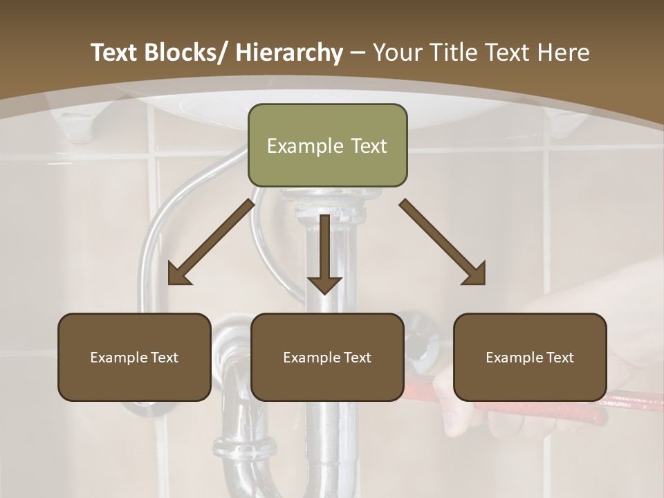 A Person Is Fixing A Sink In A Bathroom PowerPoint Template