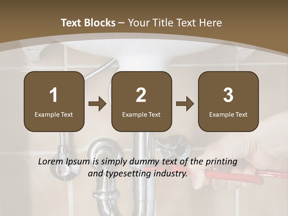A Person Is Fixing A Sink In A Bathroom PowerPoint Template