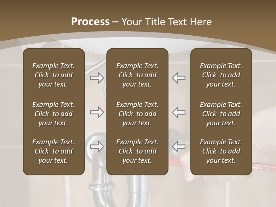 A Person Is Fixing A Sink In A Bathroom PowerPoint Template