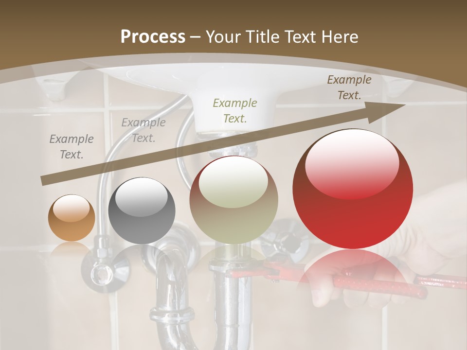 A Person Is Fixing A Sink In A Bathroom PowerPoint Template