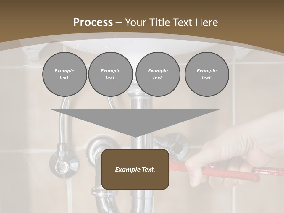 A Person Is Fixing A Sink In A Bathroom PowerPoint Template