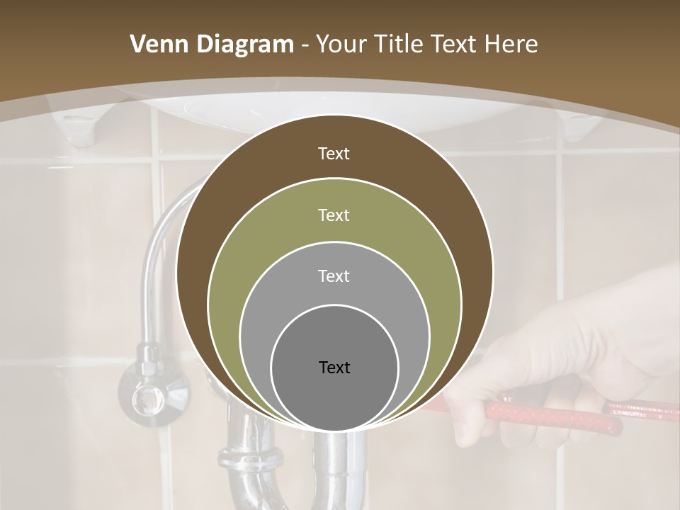A Person Is Fixing A Sink In A Bathroom PowerPoint Template