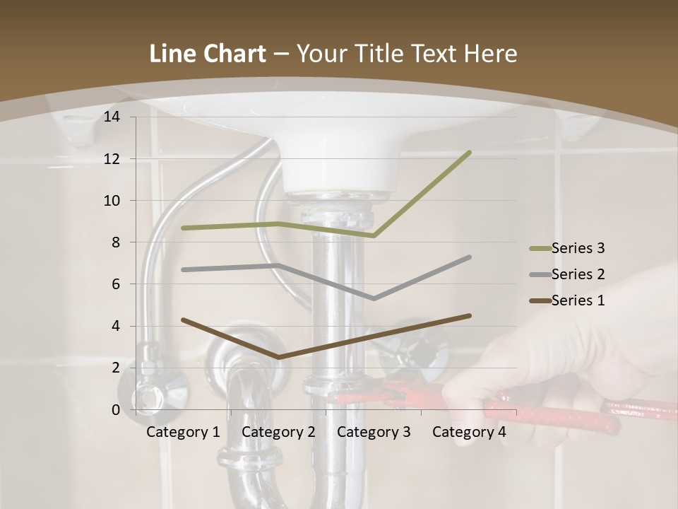 A Person Is Fixing A Sink In A Bathroom PowerPoint Template