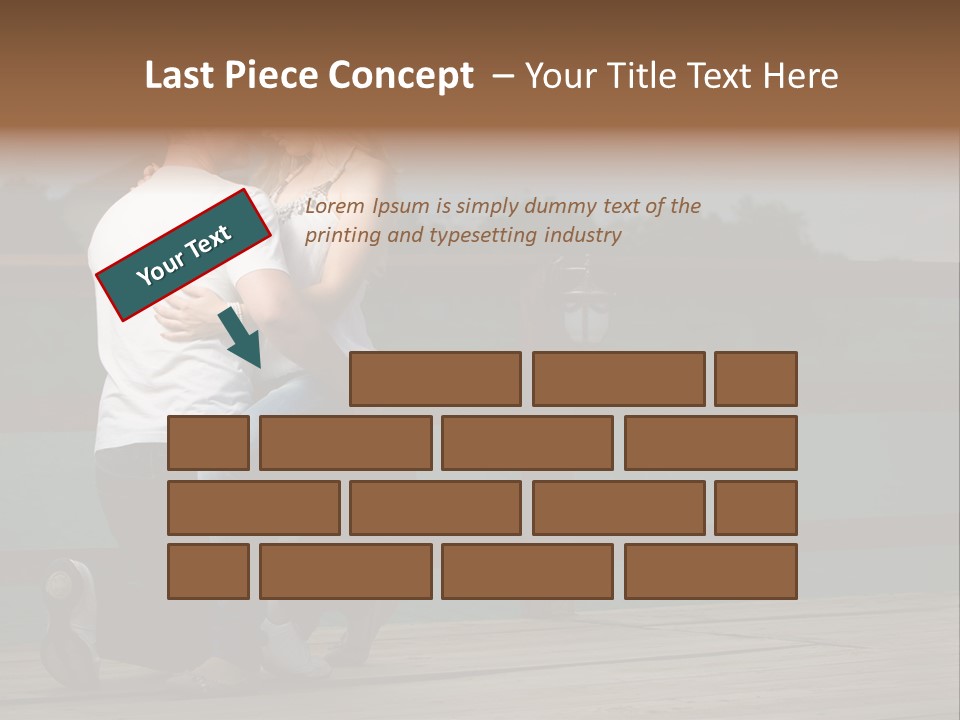 Back Man Friendship PowerPoint Template