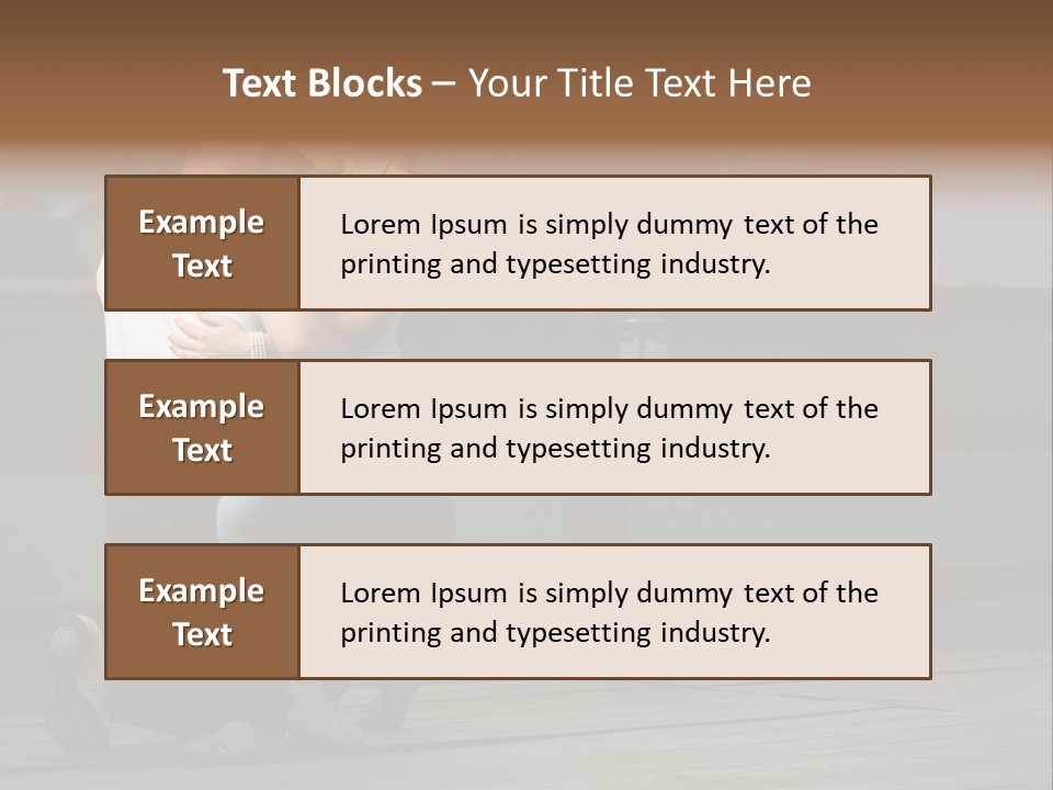 Back Man Friendship PowerPoint Template