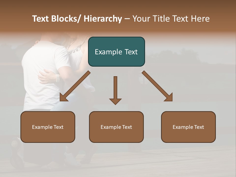 Back Man Friendship PowerPoint Template