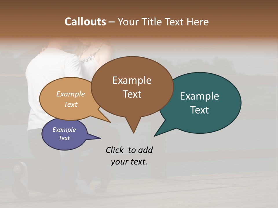 Back Man Friendship PowerPoint Template