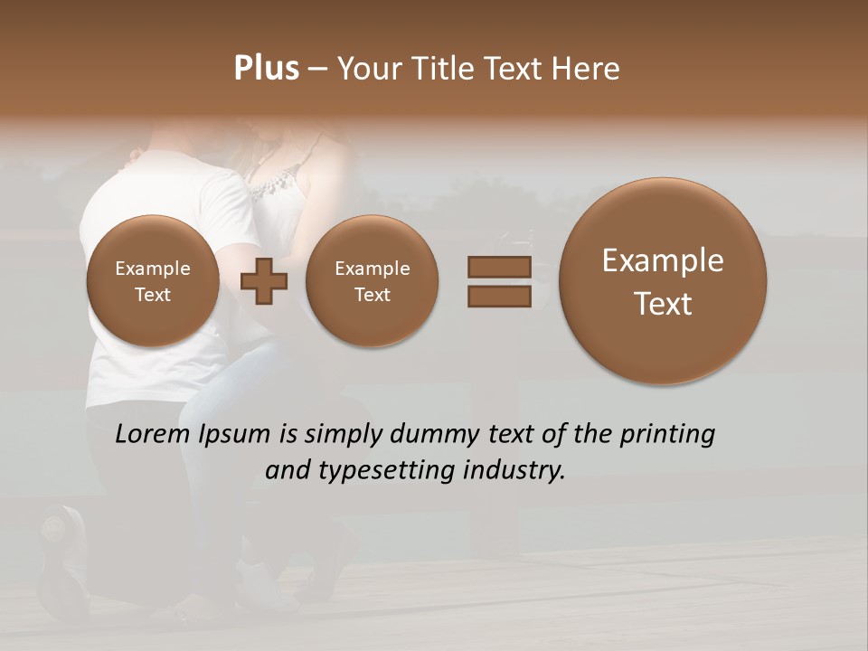 Back Man Friendship PowerPoint Template