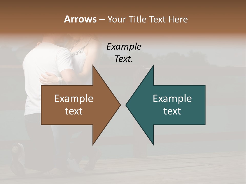 Back Man Friendship PowerPoint Template