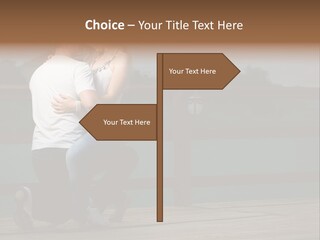 Back Man Friendship PowerPoint Template