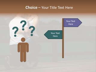 Back Man Friendship PowerPoint Template