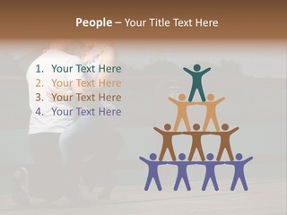 Back Man Friendship PowerPoint Template