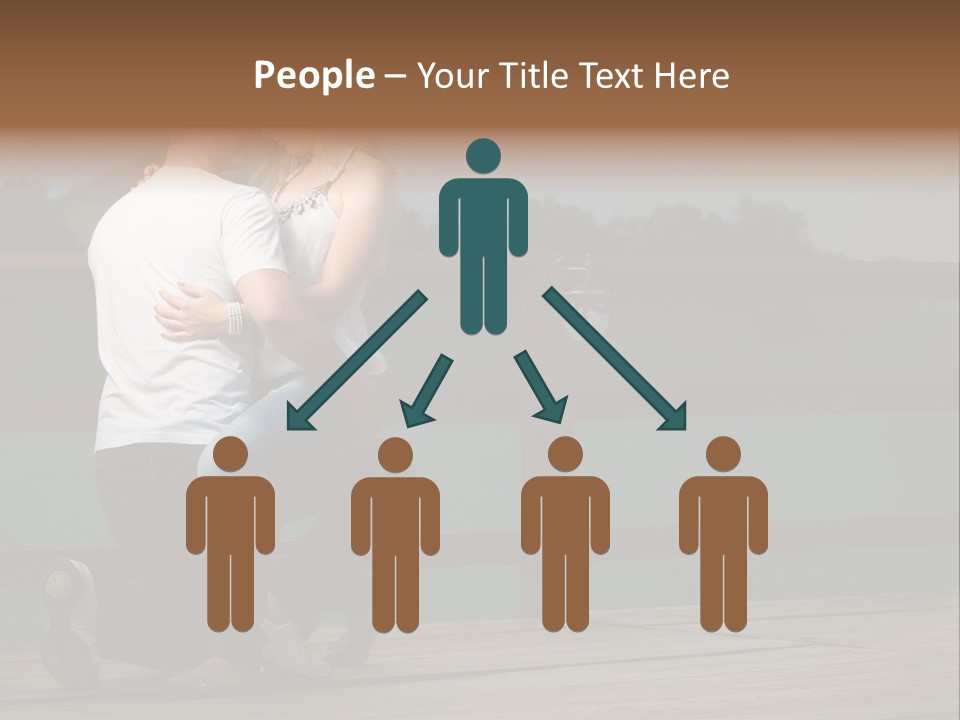 Back Man Friendship PowerPoint Template