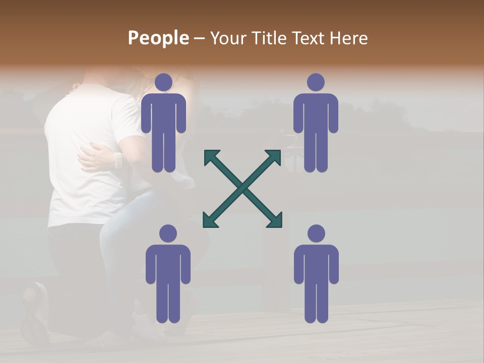 Back Man Friendship PowerPoint Template