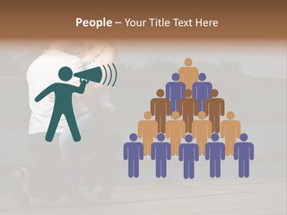 Back Man Friendship PowerPoint Template