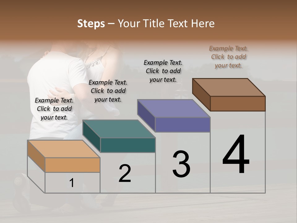 Back Man Friendship PowerPoint Template