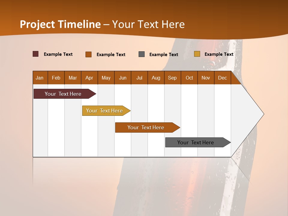 A Bottle Of Beer Sitting On Top Of A Pile Of Ice PowerPoint Template