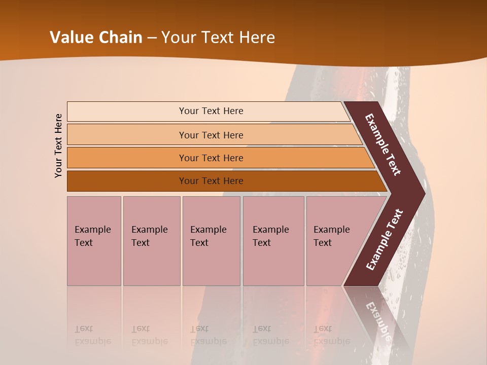 A Bottle Of Beer Sitting On Top Of A Pile Of Ice PowerPoint Template