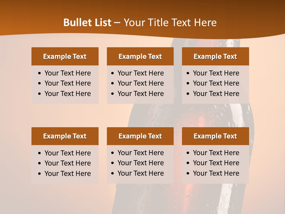 A Bottle Of Beer Sitting On Top Of A Pile Of Ice PowerPoint Template