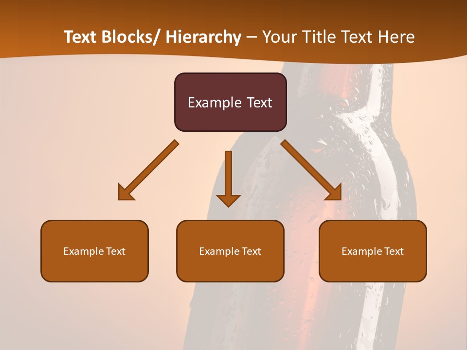 A Bottle Of Beer Sitting On Top Of A Pile Of Ice PowerPoint Template
