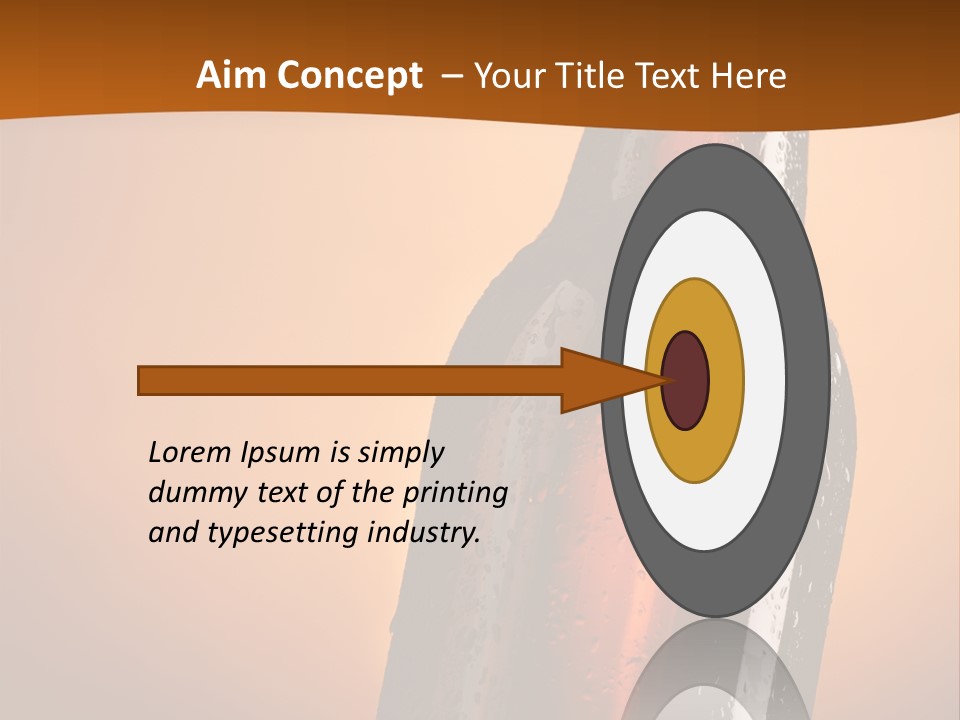 A Bottle Of Beer Sitting On Top Of A Pile Of Ice PowerPoint Template