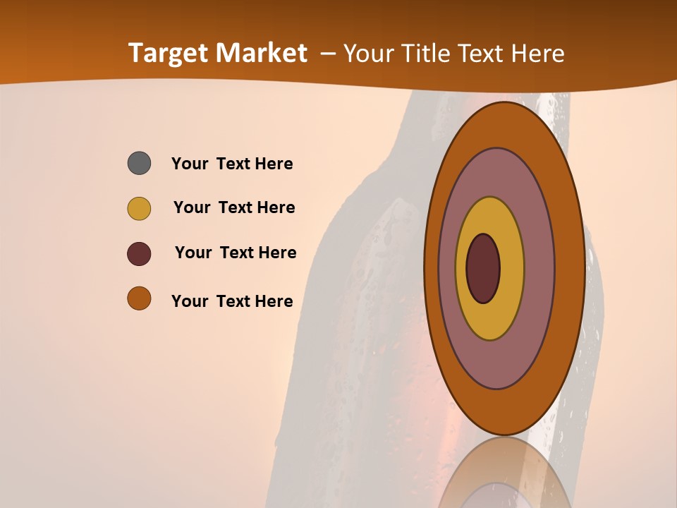 A Bottle Of Beer Sitting On Top Of A Pile Of Ice PowerPoint Template