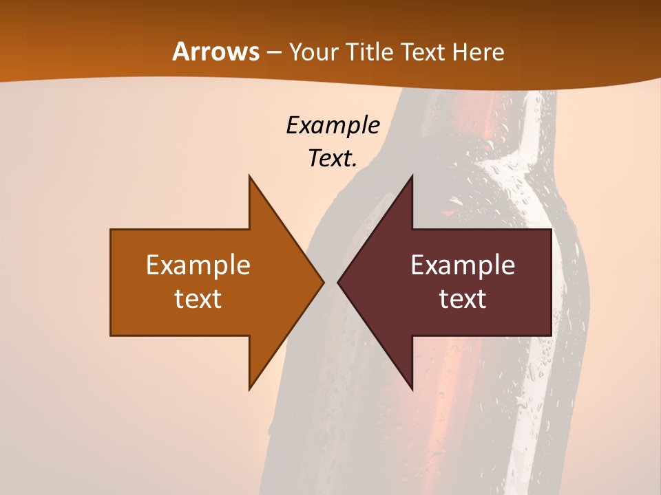 A Bottle Of Beer Sitting On Top Of A Pile Of Ice PowerPoint Template