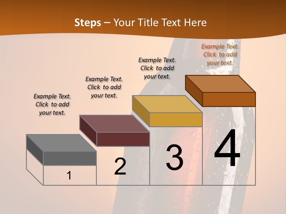 A Bottle Of Beer Sitting On Top Of A Pile Of Ice PowerPoint Template