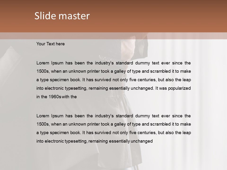 Technology Business Woman PowerPoint Template